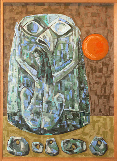 My friend the Hawk Adz in Ceremony - Sydney K Eaton