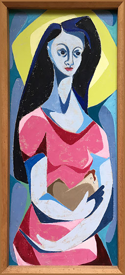 Sydney Eaton Painting "Madonna with Hen"