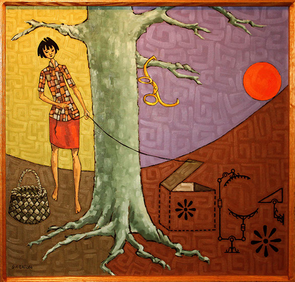 Sydney K. Eaton Painting "sun trap"