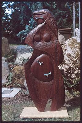 Sydney K Eaton Sculpture - Girl with Butterflies