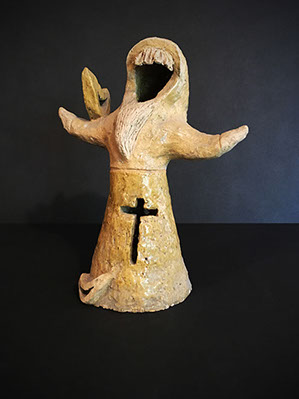 Sydney K Eaton Sculpture cloaked figure