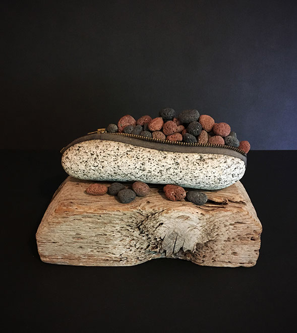 Sydney K Eaton Sculpture rock zipper