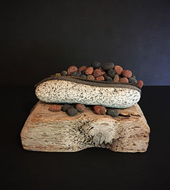 Sydney K Eaton Sculpture rock zipper