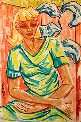 Sydney K Eaton - Seated figure