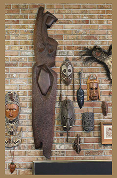 Sydney K Eaton Sculpture - masks