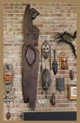 Sydney K Eaton Sculpture - masks